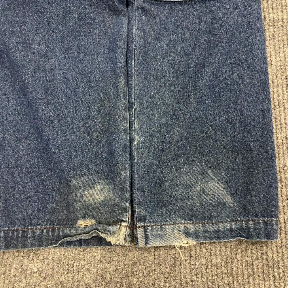 Vintage Wrangler WTG Tech Gear Jeans Boys 7 Blue Cotton Convertible Zip Off Y2K - Picture 7 of 9